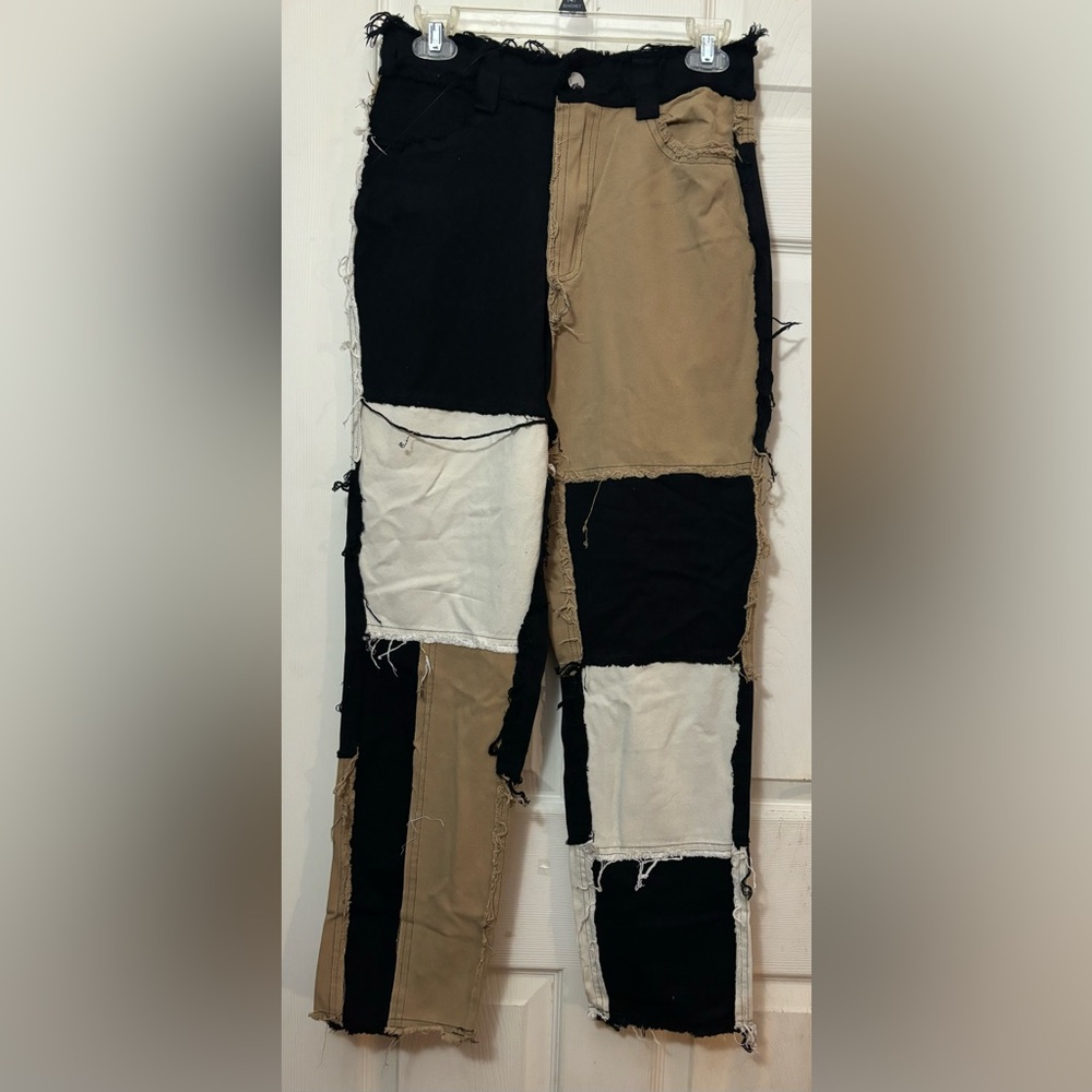 Size 4 Small Patchwork Jeans Shein